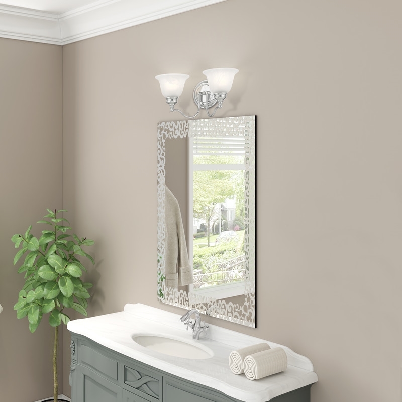 Beaumont Lane 2 Light Bath Light in Chrome