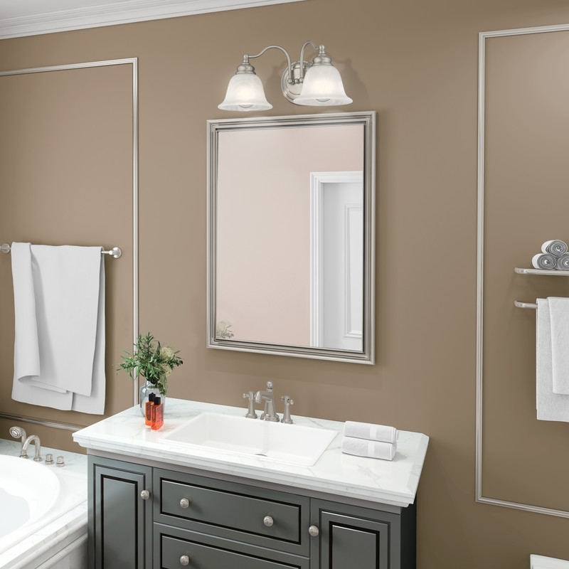 Beaumont Lane 2 Light Bath Light in Brushed Nickel
