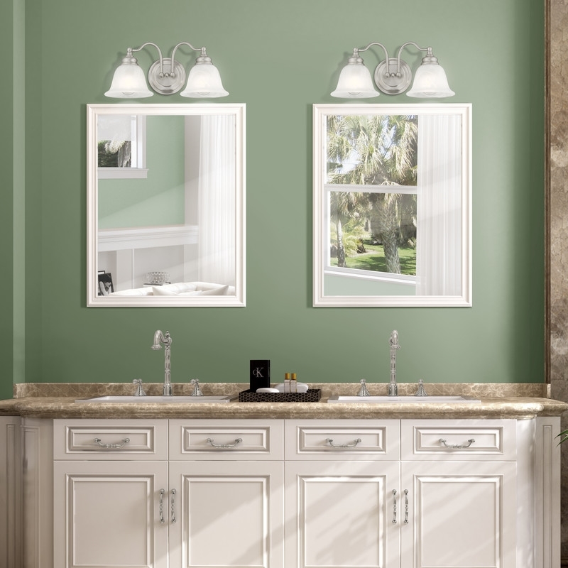 Beaumont Lane 2 Light Bath Light in Brushed Nickel