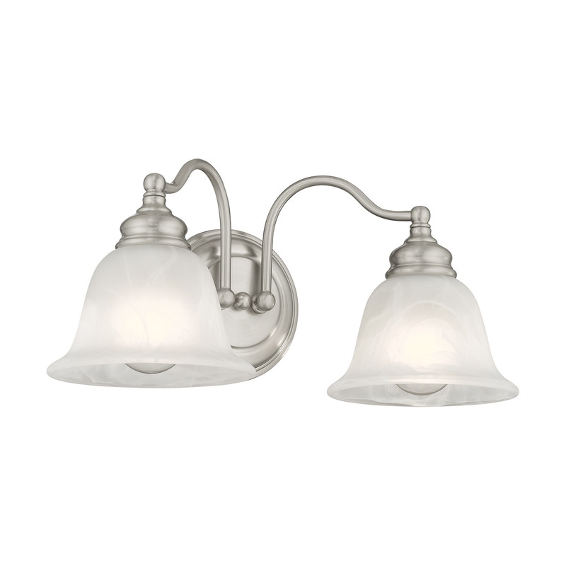 Beaumont Lane 2 Light Bath Light in Brushed Nickel