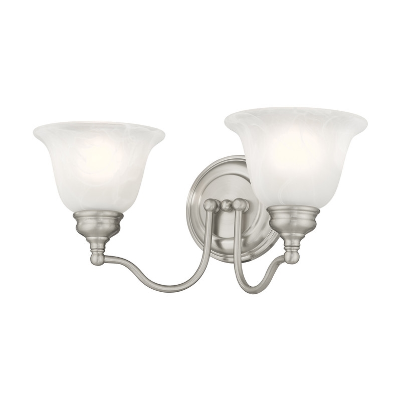 Beaumont Lane 2 Light Bath Light in Brushed Nickel