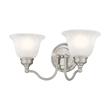 Beaumont Lane 2 Light Bath Light in Brushed Nickel
