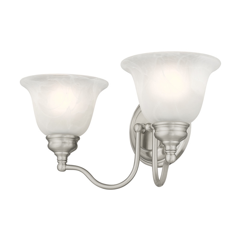 Beaumont Lane 2 Light Bath Light in Brushed Nickel