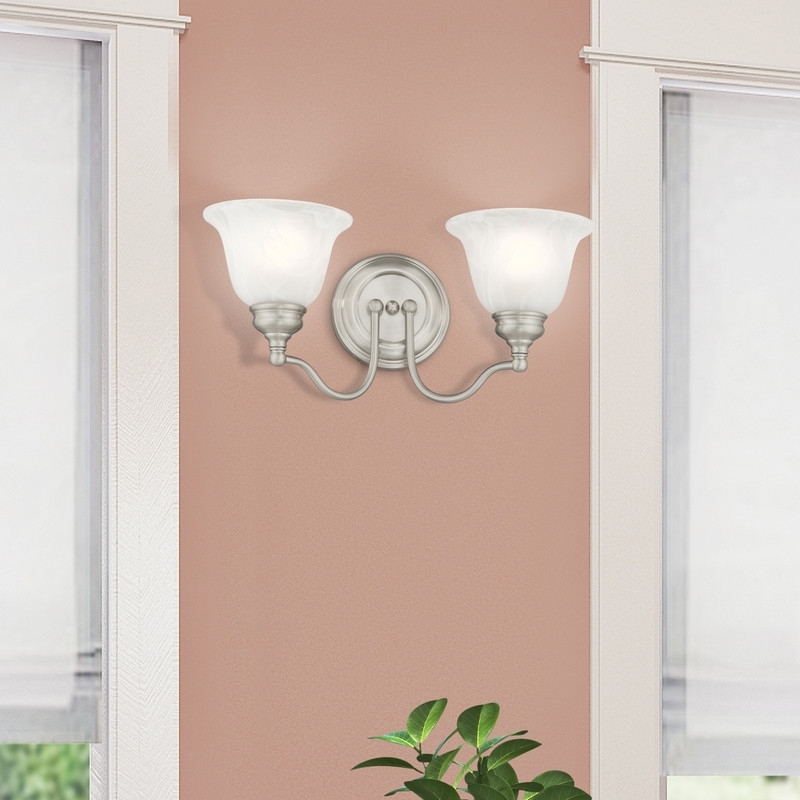 Beaumont Lane 2 Light Bath Light in Brushed Nickel