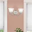 Beaumont Lane 2 Light Bath Light in Brushed Nickel