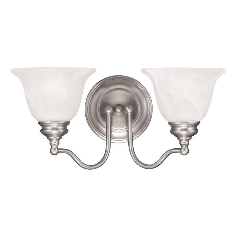 Beaumont Lane 2 Light Bath Light in Brushed Nickel