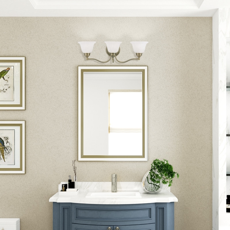 Beaumont Lane 3 Light Bath Light in Antique Brass