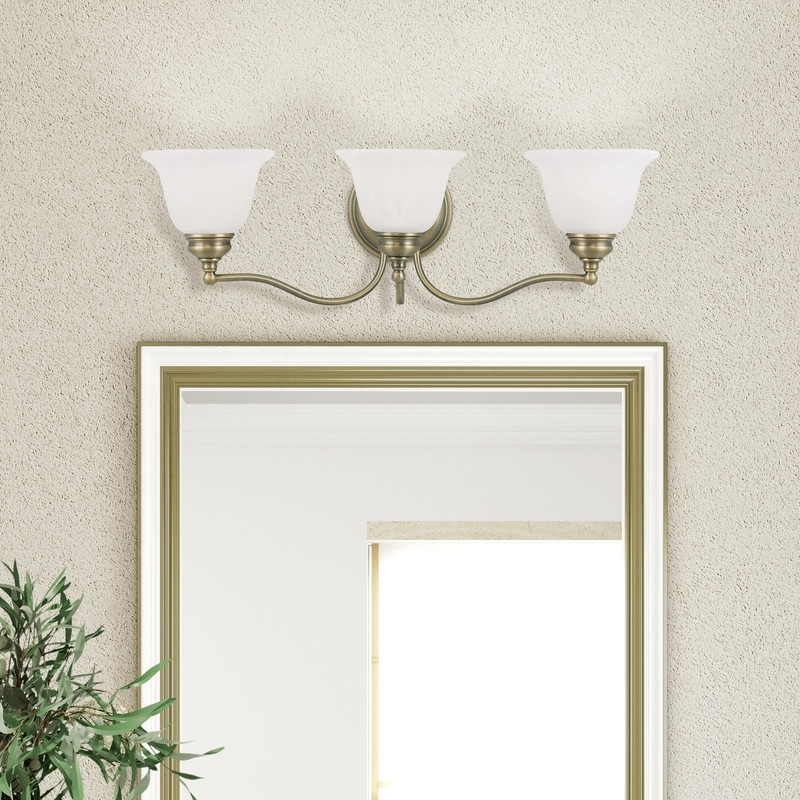 Beaumont Lane 3 Light Bath Light in Antique Brass