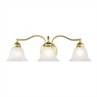 Beaumont Lane 3 Light Bath Light in Polished Brass