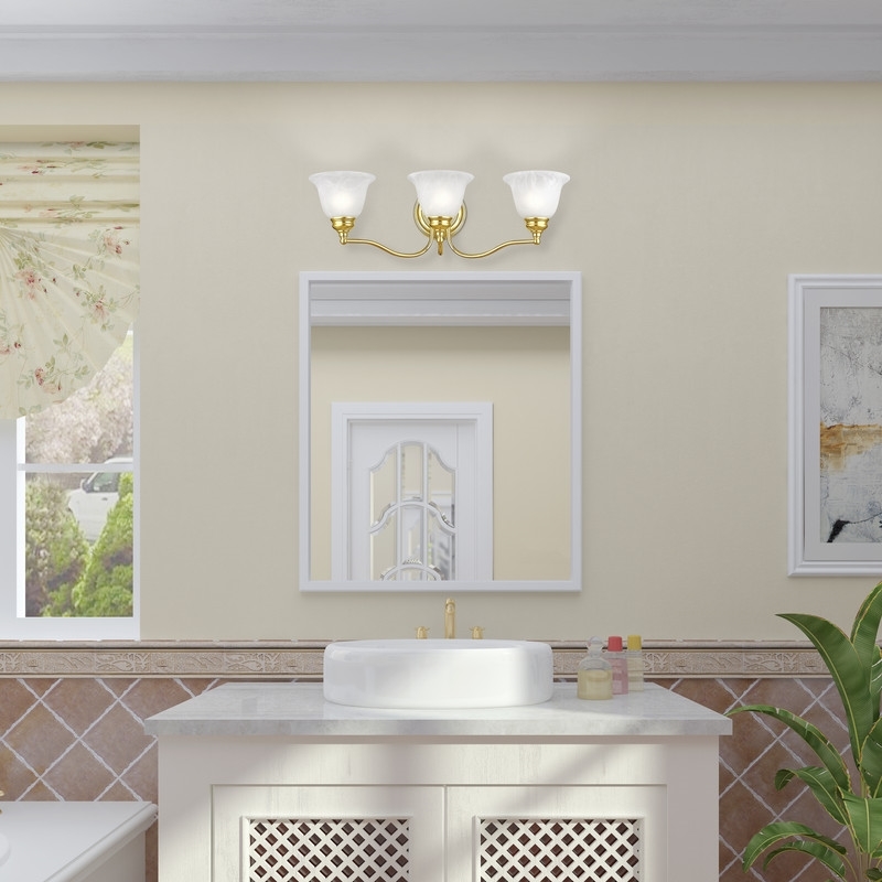 Beaumont Lane 3 Light Bath Light in Polished Brass