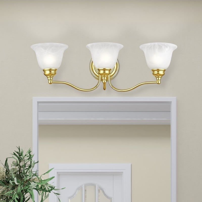 Beaumont Lane 3 Light Bath Light in Polished Brass