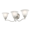 Beaumont Lane 3 Light Bath Light in Brushed Nickel