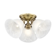 Beaumont Lane 3 Light Ceiling Mount in Antique Brass