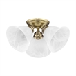 Beaumont Lane 3 Light Ceiling Mount in Antique Brass
