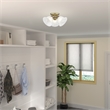Beaumont Lane 3 Light Ceiling Mount in Antique Brass