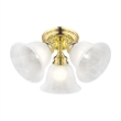 Beaumont Lane 3 Light Ceiling Mount in Polished Brass