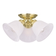 Beaumont Lane 3 Light Ceiling Mount in Polished Brass