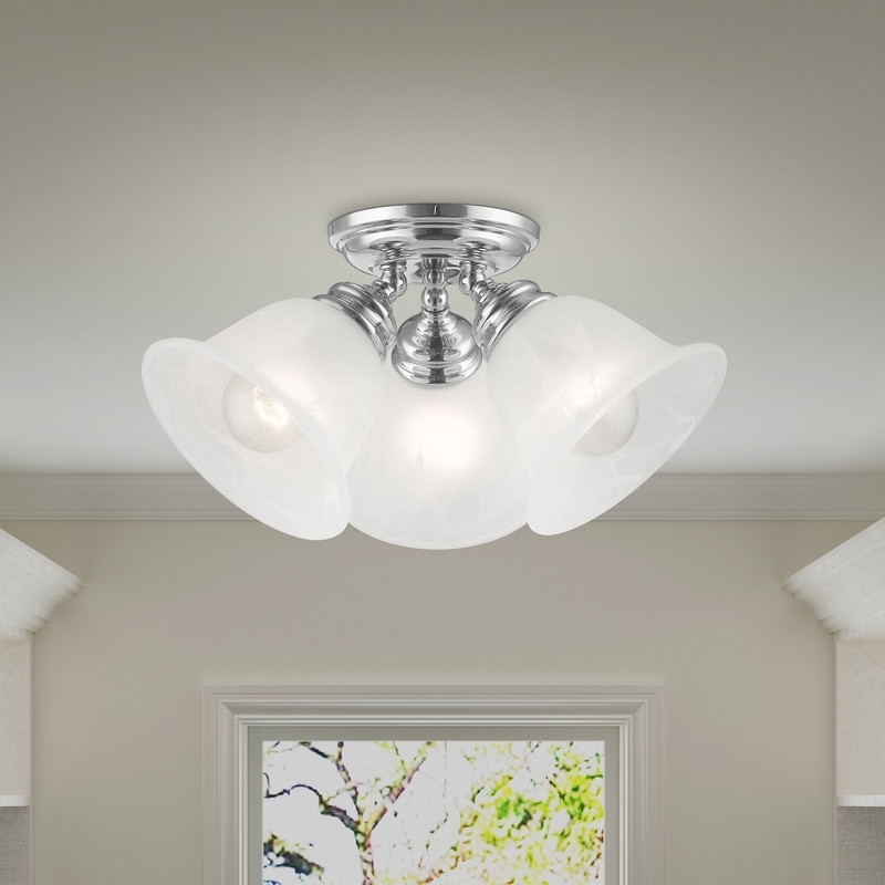 Beaumont Lane 3 Light Ceiling Mount in Chrome