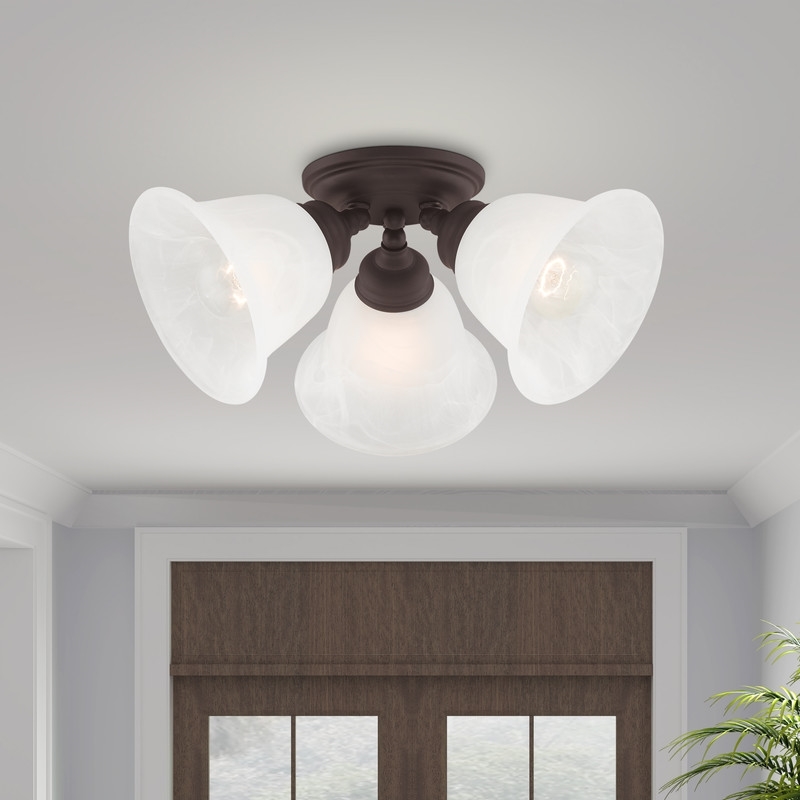 Beaumont Lane 3 Light Ceiling Mount in Bronze