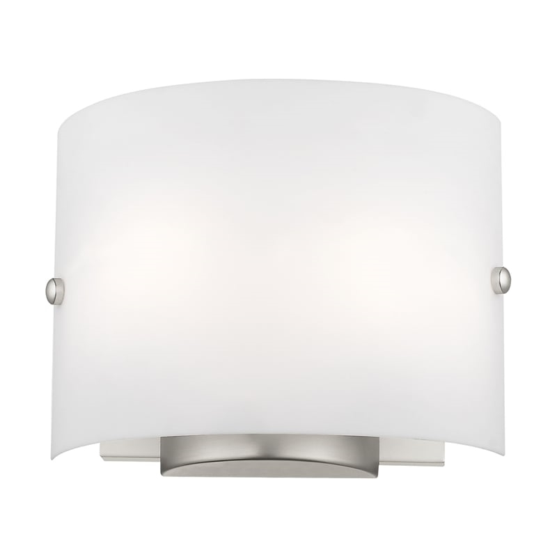 Beaumont Lane 2 Light Wall Sconce in Brushed Nickel