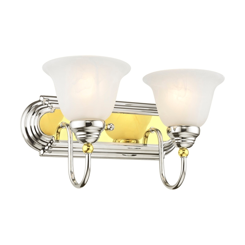 Beaumont Lane 2 Light Bath Light in Chrome and Polished Brass