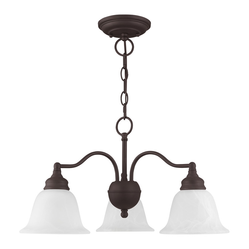Beaumont Lane 3 Light Convertible Chandelier Ceiling Mount in Bronze