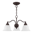 Beaumont Lane 3 Light Convertible Chandelier Ceiling Mount in Bronze