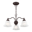 Beaumont Lane 3 Light Convertible Chandelier Ceiling Mount in Bronze