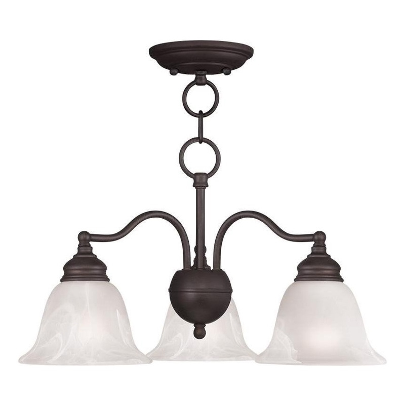 Beaumont Lane 3 Light Convertible Chandelier Ceiling Mount in Bronze