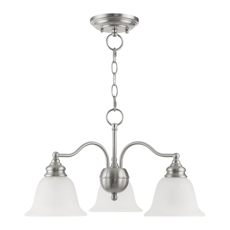Beaumont Lane 3 Light Convertible Chandelier Ceiling Mount in Nickel