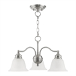 Beaumont Lane 3 Light Convertible Chandelier Ceiling Mount in Nickel