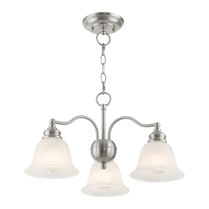 Beaumont Lane 3 Light Convertible Chandelier Ceiling Mount in Nickel