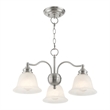 Beaumont Lane 3 Light Convertible Chandelier Ceiling Mount in Nickel
