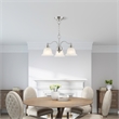 Beaumont Lane 3 Light Convertible Chandelier Ceiling Mount in Nickel