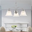 Beaumont Lane 3 Light Convertible Chandelier Ceiling Mount in Nickel