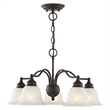 Beaumont Lane 5 Light Convertible Chandelier Ceiling Mount in Bronze