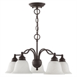 Beaumont Lane 5 Light Convertible Chandelier Ceiling Mount in Bronze