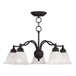 Beaumont Lane 5 Light Convertible Chandelier Ceiling Mount in Bronze