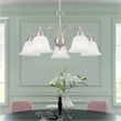 Beaumont Lane 5 Light Convertible Chandelier Ceiling Mount in Nickel
