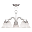 Beaumont Lane 5 Light Convertible Chandelier Ceiling Mount in Nickel