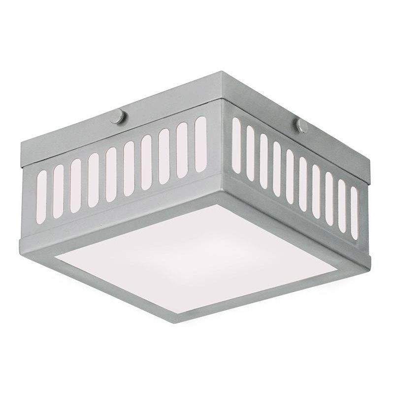 Beaumont Lane 2 Light Flush Ceiling Mount in Brushed Nickel