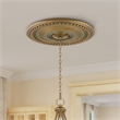 Beaumont Lane Ceiling Medallion in Hand Painted Antique Gold Leaf