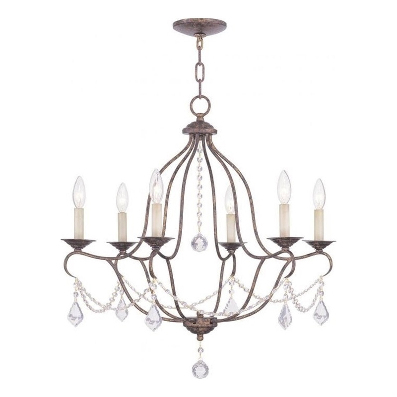 Beaumont Lane 6 Light Chandelier in Venetian Golden Bronze