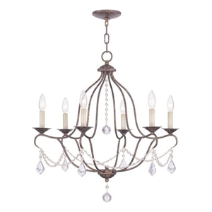 Beaumont Lane 6 Light Chandelier in Venetian Golden Bronze