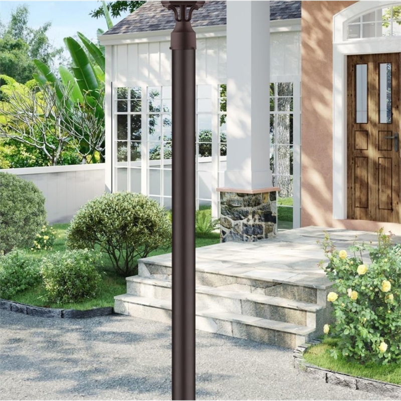 Beaumont Lane Outdoor Cast Aluminum Post in Bronze