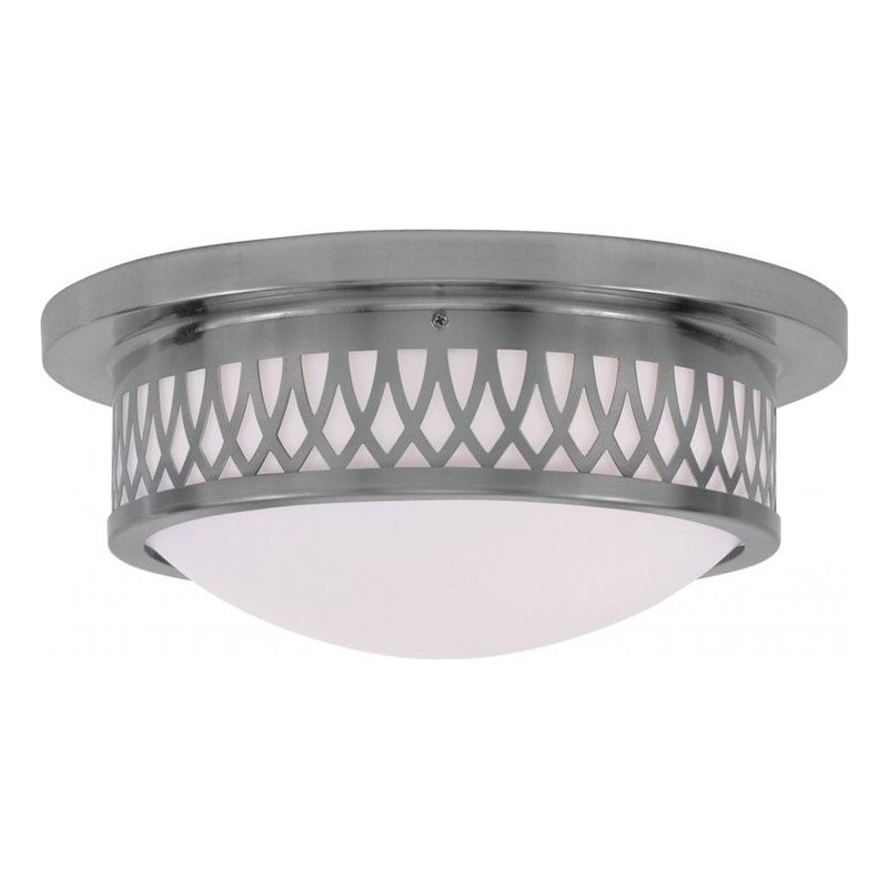 Beaumont Lane 2 Light Ceiling Mount in Brushed Nickel
