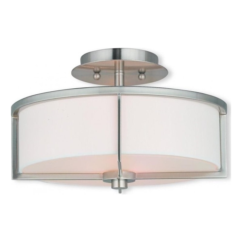 Beaumont Lane 2 Light Ceiling Mount in Brushed Nickel