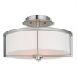 Beaumont Lane 2 Light Ceiling Mount in Brushed Nickel
