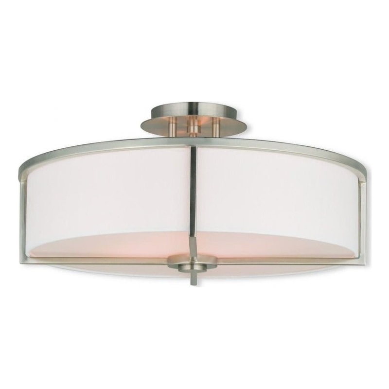 Beaumont Lane 4 Light Ceiling Mount in Brushed Nickel