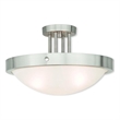 Beaumont Lane 3 Light Ceiling Mount in Brushed Nickel